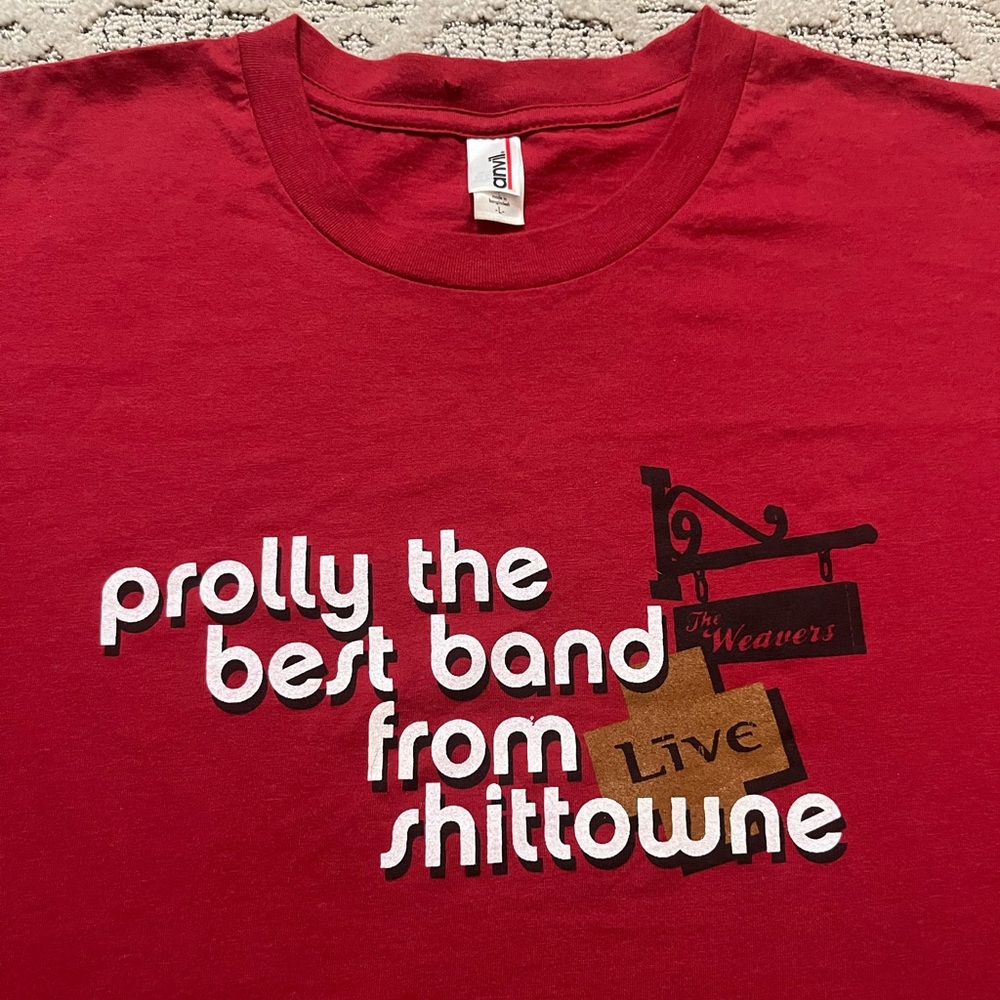 🎸 '06 LIVE Band Ed Kowalczyk Best Band From Shi* Town Weavers York Penn. Red Tee